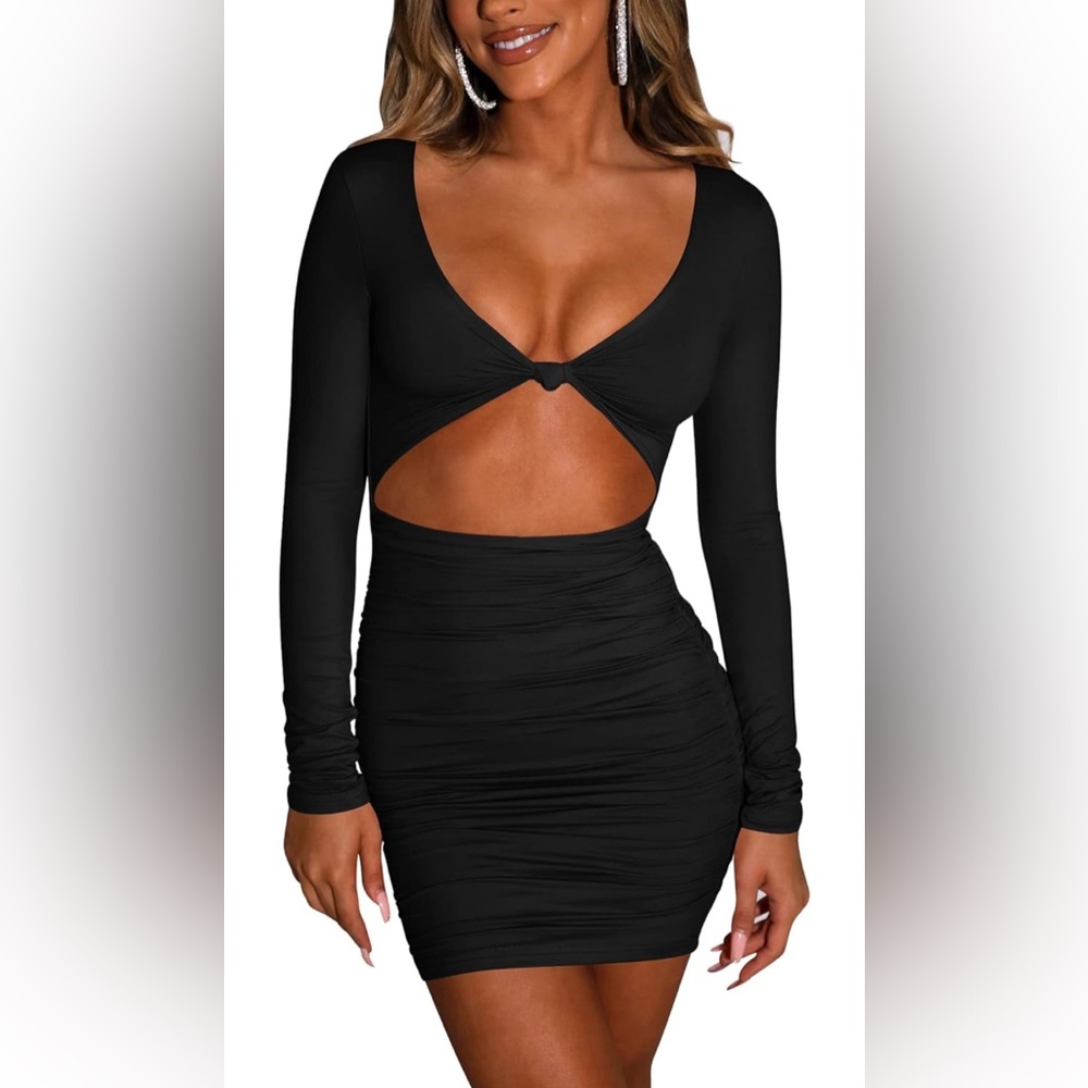 Black spandex dress